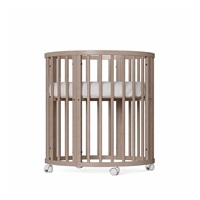 Detská rastúca postieľka 3v1 oválna + matrac New Baby kašmírová