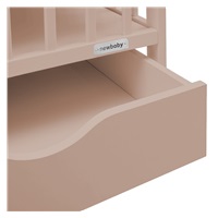 Detská postieľka so šuplíkom New Baby BASIC kašmírová