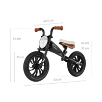 Detský balančný bicykel Qplay Feduro black