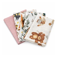 Bavlnené plienky s potlačou NEW BABY 60x80 cm STANDARD  GIRL 5 ks