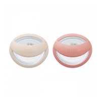 Cumlík NUK Perfect Match 0-6m 2 ks beige/red