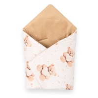 Zateplená zavinovačka do autosedačky New Baby Love Teddy Bear beige