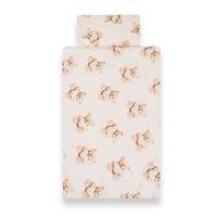 2-dielne posteľné obliečky New Baby Love Teddy Bear 90/120 cm beige