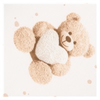 Bavlnené prestieradlo do kočíka New Baby Love Teddy Bear beige 35x75 cm