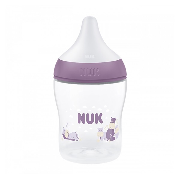 Dojčenská fľaša NUK Perfect Match Temperature Control 150 ml Hippo