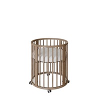 Detská rastúca postieľka 3v1 oválna + matrac New Baby orechová