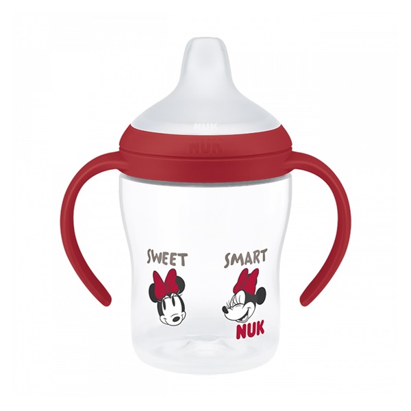 Dojčenská fľaša na učenie NUK Perfect Match DISNEY Minnie red 150 ml