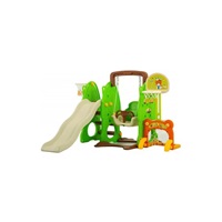 Detská šmýkačka s hojdačkou 3v1 Baby Mix zelená