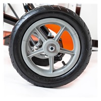 Detská šliapacia motokára Go-kart Baby Mix Buggy oranžová (Poškodený obal)