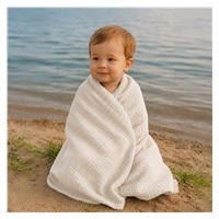 Mušelínová detská deka New Baby 70x100 cm linen