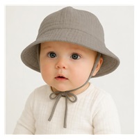 Dojčenský mušelínový klobúčik New Baby linen