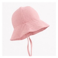 Dojčenský mušelínový klobúčik New Baby pink
