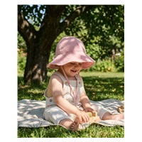 Dojčenský mušelínový klobúčik New Baby pink