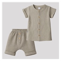 Dojčenská mušelínová košeľa s kraťasmi New Baby linen