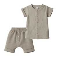 Dojčenská mušelínová košeľa s kraťasmi New Baby linen