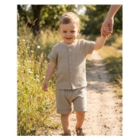 Dojčenská mušelínová košeľa s kraťasmi New Baby linen