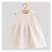 Dojčenské mušelínové šaty New Baby Ella linen