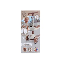 Trojkolesová balančná kolobežka-scooter so sedadlom FUZZY pre deti pink