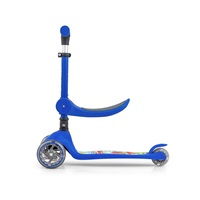 Trojkolesová balančná kolobežka-scooter so sedadlom FUZZY pre deti blue