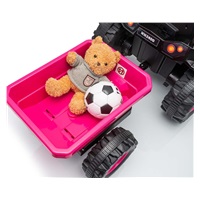 Elektrický traktor s prívesom Milly Mally Farmer ružová