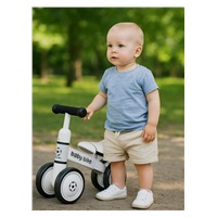 Detské odrážadlo Baby Mix Baby Bike Čierna biela football (Zánovný)