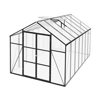 Záhradný skleník 244 × 427 cm z polykarbonátu, hliníkový rám
