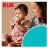 Kojenecká fľaša NUK Perfect Match na učenie svietiaca v tme 150 ml Koala