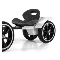 Elektrická motokára  s diaľkovým ovládaním a LED efektmi GOKART BOLT Milly Mally white