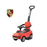 Detské odrážadlo s vodiacou tyčou Milly Mally Porsche Cayenne red