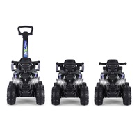 Detské odrážadlo s vodiacou tyčou Milly Mally Wild 3v1 black