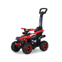 Detské odrážadlo s vodiacou tyčou Milly Mally Wild 3v1 red