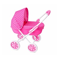 Detský kočík pre bábiky New Baby Anička ružový
