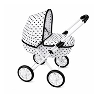 Detský kočík pre bábiky New Baby Anička dots