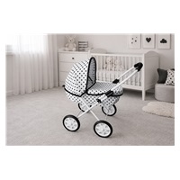 Detský kočík pre bábiky New Baby Anička dots