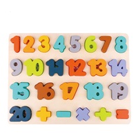 Drevené puzzle čísla Baby Mix