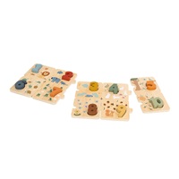 Drevené puzzle s číslami pre najmenších Baby Mix