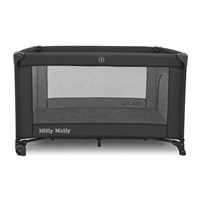 Detská cestovná postieľka Milly Mally Mirage v prenosnej taške dark grey