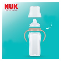 Kojenecká fľaša NUK Perfect Match na učenie Hippo 260 ml