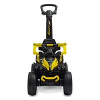 Detské odrážadlo s vodiacou tyčou Baby Mix Mega Prime EVA žlté (Poškodený obal)