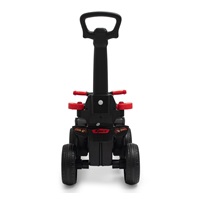 Detské odrážadlo s vodiacou tyčou Baby Mix Mega Prime EVA červené (Poškodený obal)
