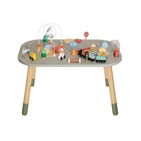 Detský drevený Montessori hrací stolík s aktivitami Baby Mix
