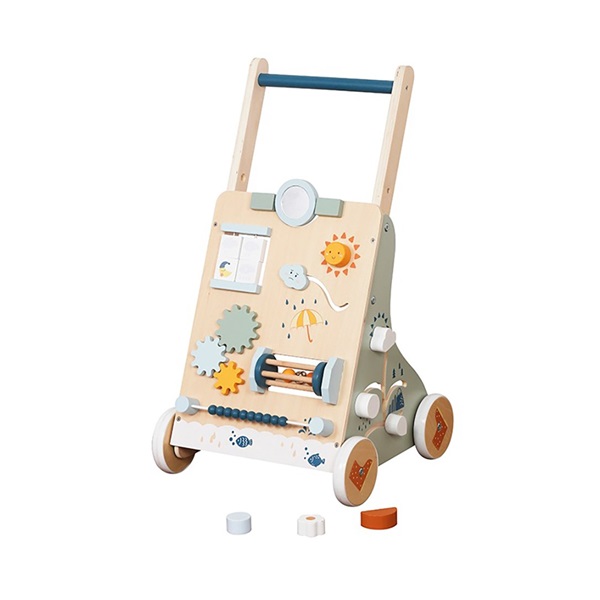 Detské Montessori drevené chodítko Baby Mix
