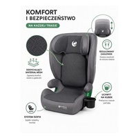 IslaBaby SafiroFix i-Size – autosedačka 100–150 cm, 15–36 kg s ISOFIX | Mesh Grey