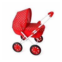 Detský kočík pre bábiky New Baby Anička red