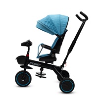 Detská trojkolka Baby Mix Peony EVA modrá (poškodený obal)