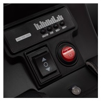 Detské elektrické odrážadlo Baby Mix Ruggy s vodiacou tyčou modré (poškodený obal)