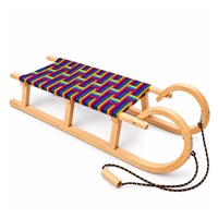 Klasické drevené sánky s povrazom 120 cm  BAYO
