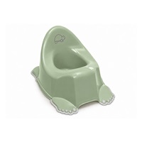 Hrajúci detský nočník protišmykový Turtle light green