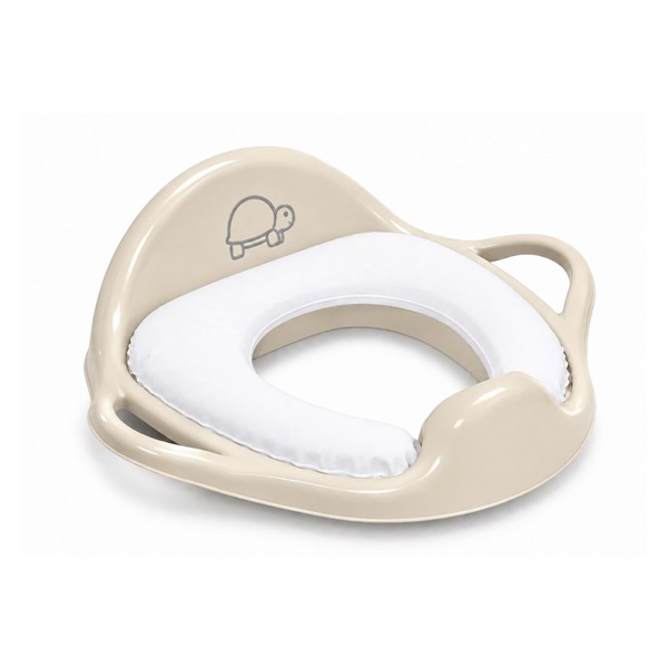 Detské sedadlo na WC mäkké Turtle light beige