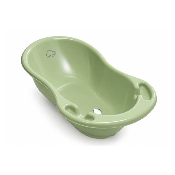 Anatomická vanička s výpusťou 102 cm  Turtle light green